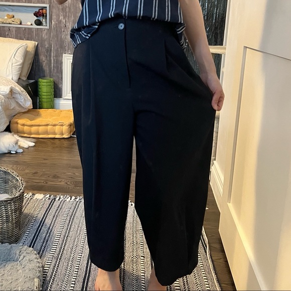 OAK+FORT Navy Loose Fit Trousers - Picture 2 of 6